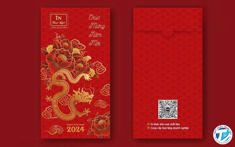 Bao lì xì truyền thống mang sắc đỏ tươi